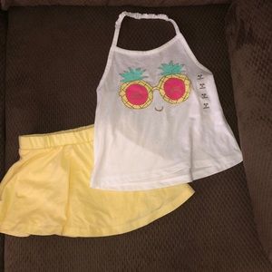 2pc halter and Skort set